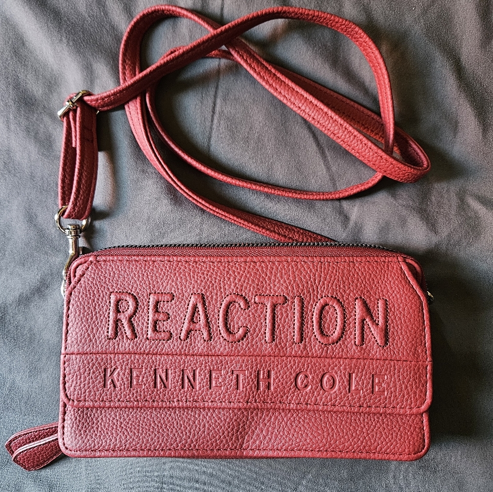 Kenneth Cole Reaction Red Crossbody Bag Like NEW